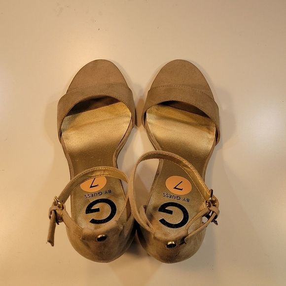 G-BY GUESS-SHANTEL ANKLE STRAP SUEDE WOMEN"S SANDAL - Picture 7 of 14